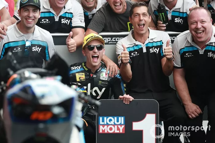 Il vincitore della gara Luca Marini, Sky Racing Team VR46