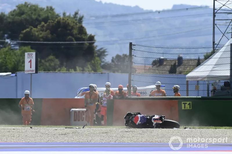 Johann Zarco, Pramac Racing crash