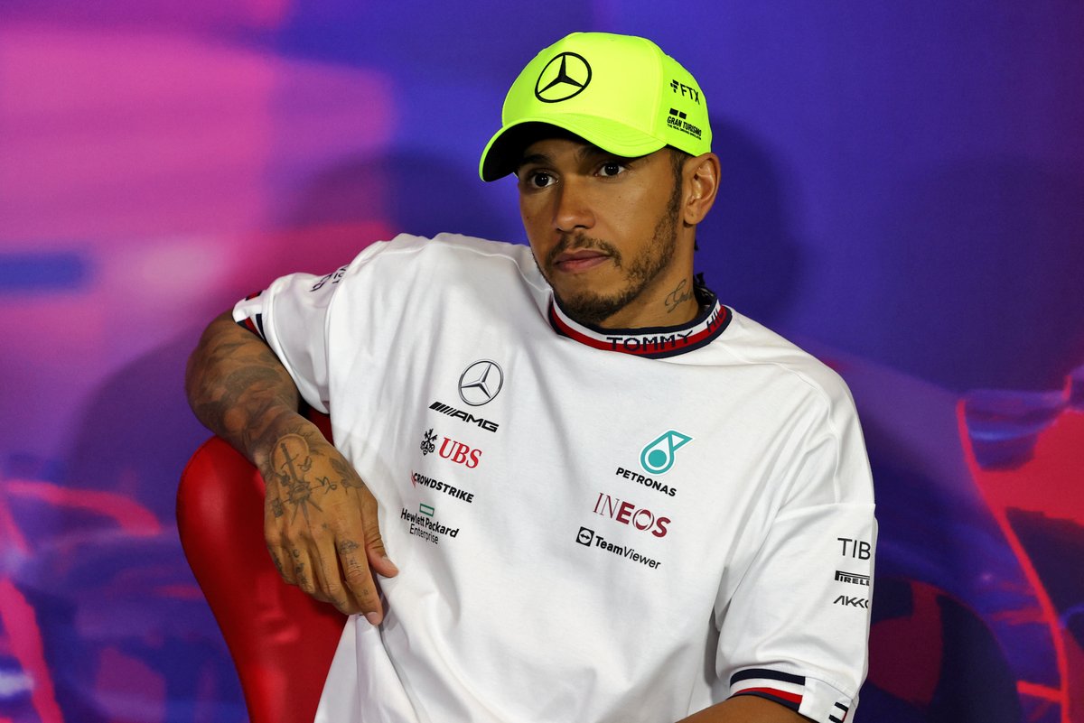 Lewis Hamilton, Mercedes-AMG, 3rd position, in the Press Conference