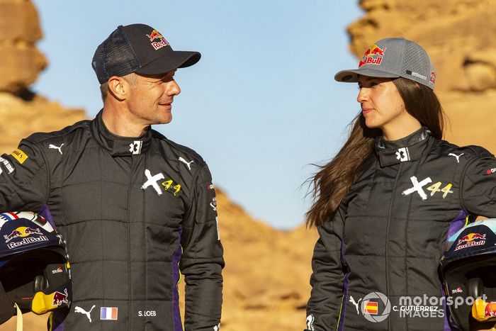 Sebastien Loeb, X44 y Cristina Gutierrez, X44 