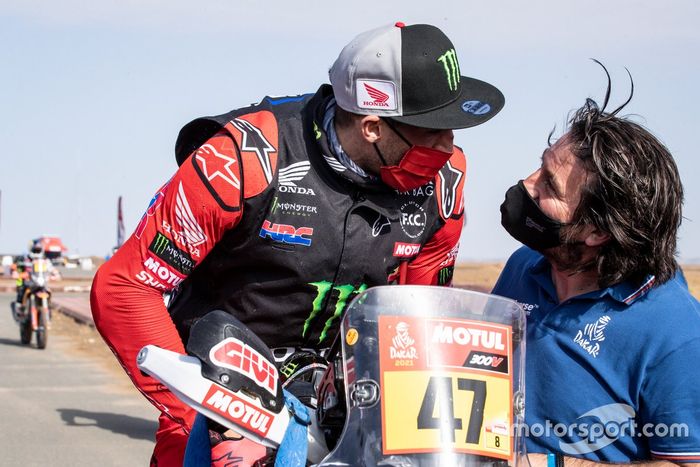 #47 Monster Energy Honda Team: Kevin Benavides y David Castera, Director del Rally Dakar