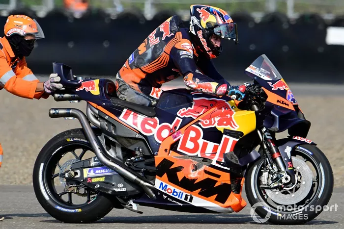 Jack Miller, caída del Red Bull KTM Factory Racing