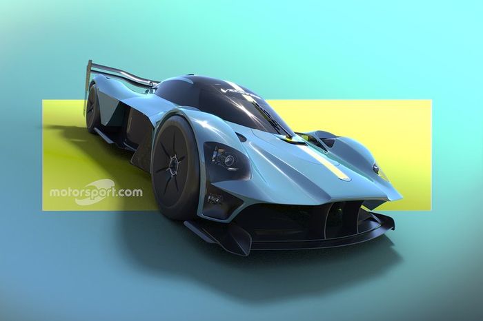 Render de Motorsport Network del hipercoche basado en el Aston Martin Valyrie 