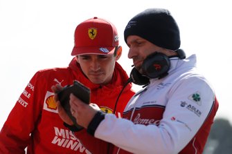 Charles Leclerc, Ferrari en Simone Resta, Alfa Romeo Racing designer