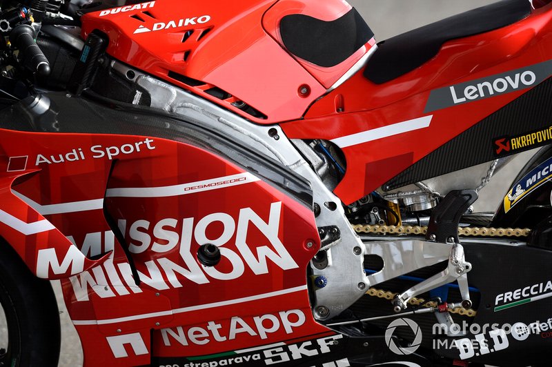 Dettaglio del telaio Ducati