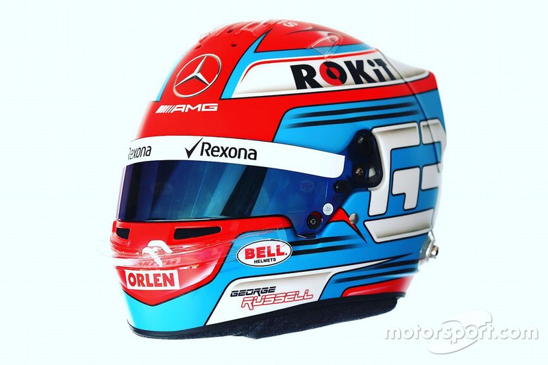 Casco de George Russell, Williams
