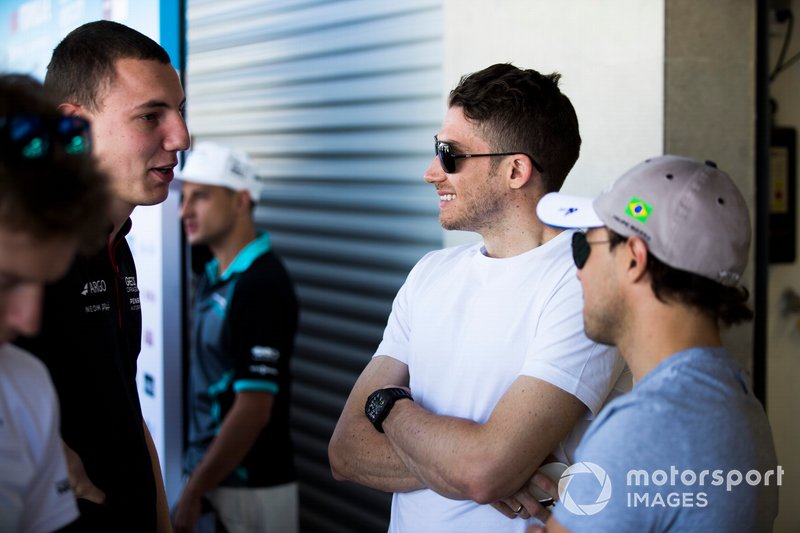 Felipe Massa, Venturi Formula E, and Edoardo Mortara Venturi Formula E talk to Raffaele Marciello, GEOX Dragon, Penske EV-3