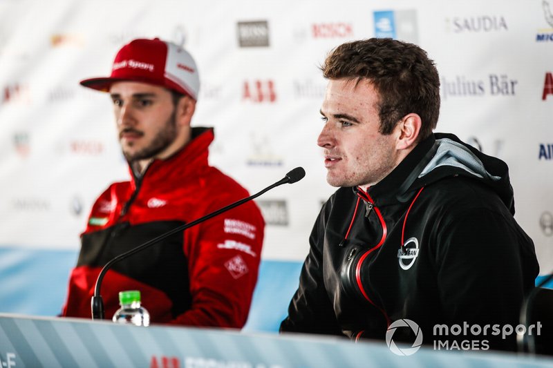 Oliver Rowland, Nissan e.Dams, in the press conference