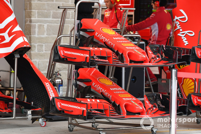 Ferrari SF71H nose and front wings