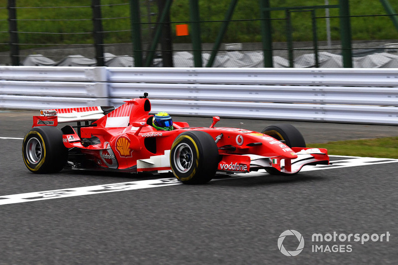 Felipe Massa, Ferrari tijdens een Legends-demo op Suzuka