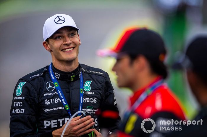 George Russell, Mercedes AMG, 1ª posición, tras el Sprint