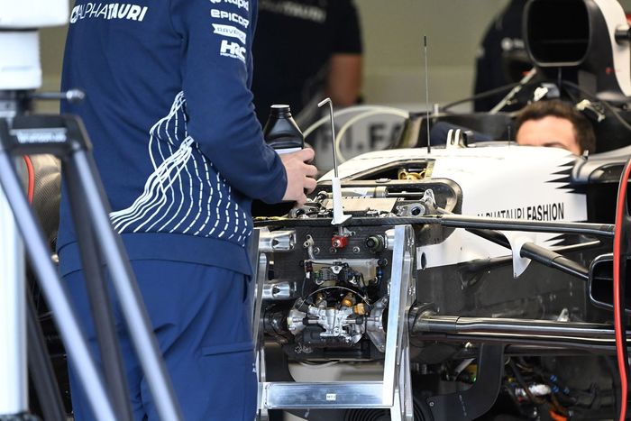 Detalle técnico del AlphaTauri AT04