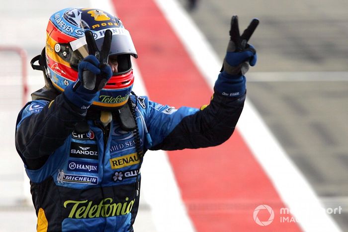 El ganador Fernando Alonso, Renault 
