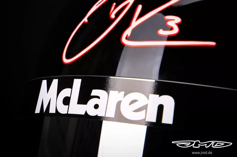 Casque de Daniel Ricciardo, McLaren