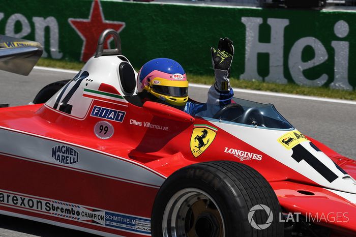 Jacques Villeneuve, drives his Fathers 1978 Canadian GP winning Ferrari 312T3