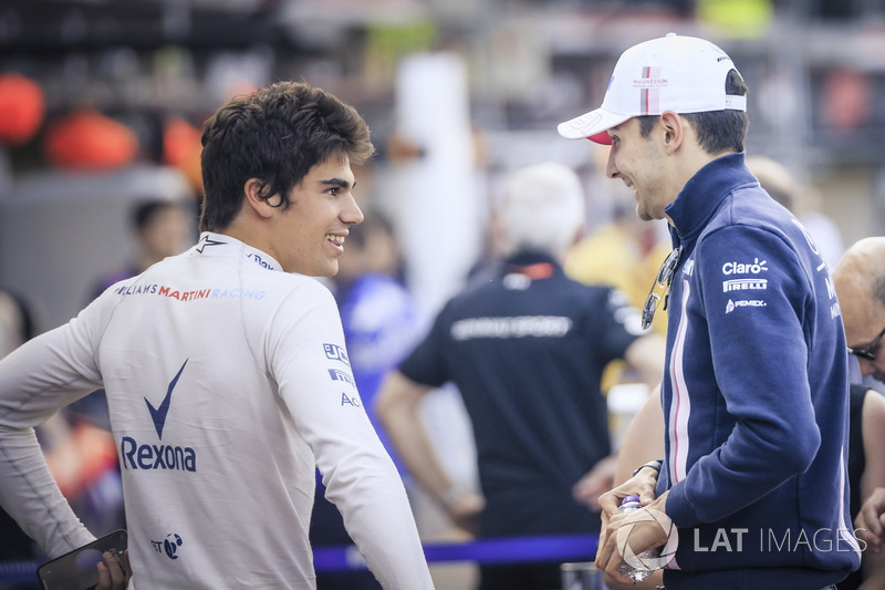 Lance Stroll, Williams and Esteban Ocon, Force India F1