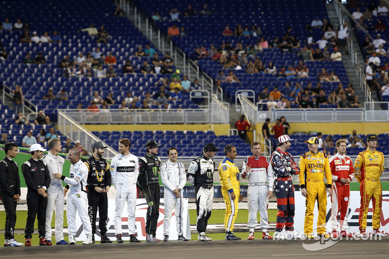 Drivers line up