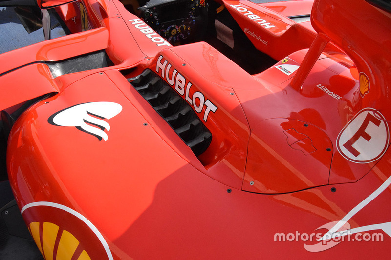 Ferrari SF70H, detalle de la carrocería