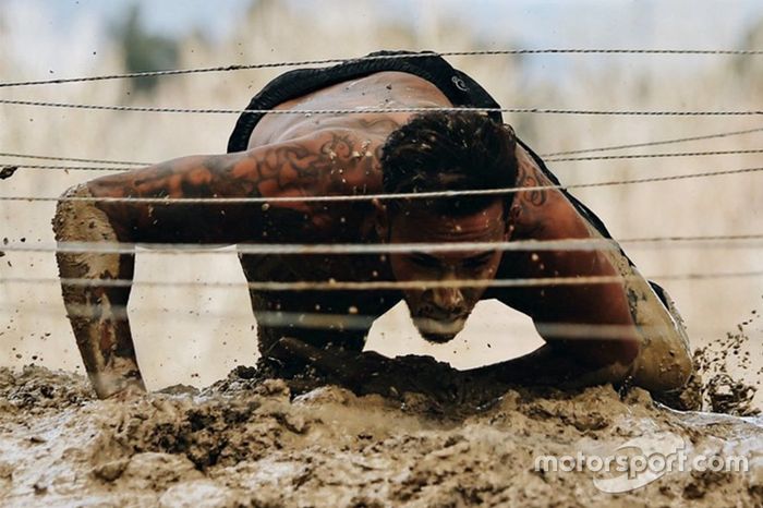 Lewis Hamilton entrenado