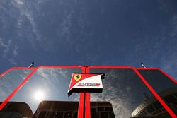 Ferrari trucks in the paddock