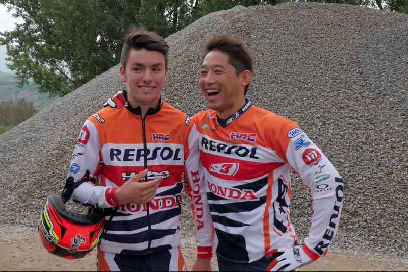 Pilotos Repsol de trial