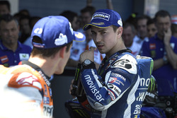 Second place Jorge Lorenzo, Yamaha Factory Racing and third place Marc Marquez, Repsol Honda Team in