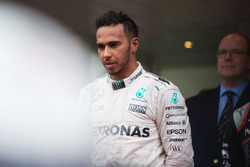 Race winner Lewis Hamilton, Mercedes AMG F1 on the podium