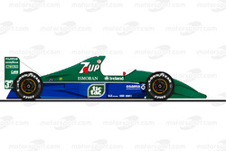 Der Jordan 191 von Michael Schumacher in der Saison 1991