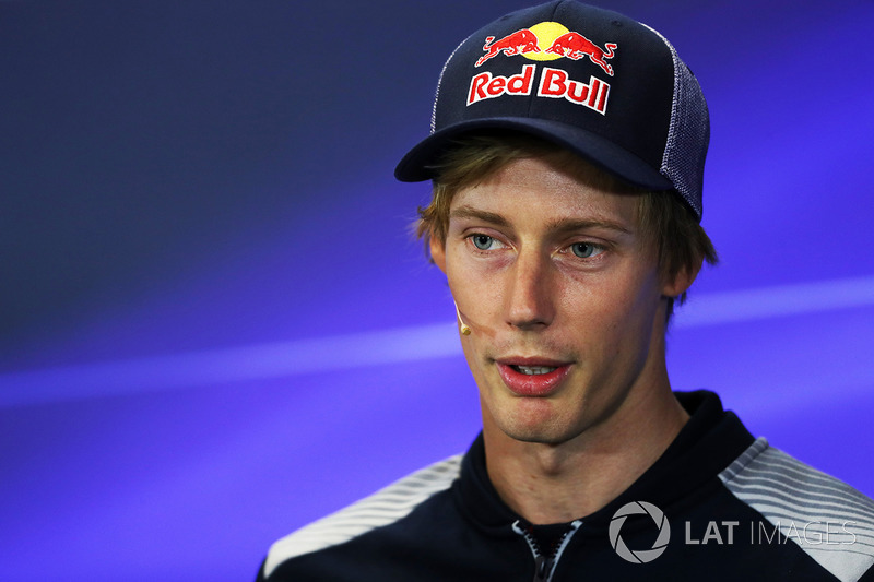 Brendon Hartley, Scuderia Toro Rosso en conferencia de prensa