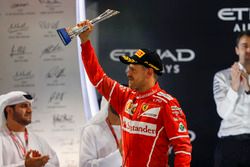 Podium: third place Sebastian Vettel, Ferrari