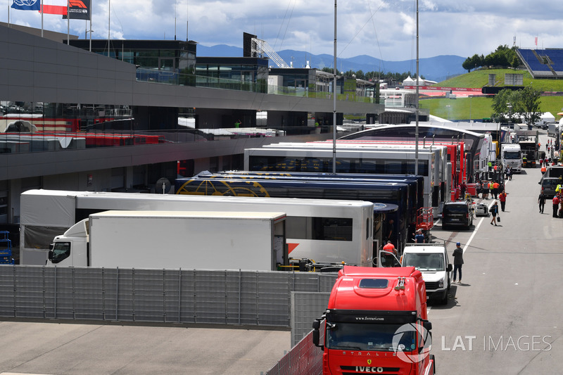 Il paddock del Red Bull Ring