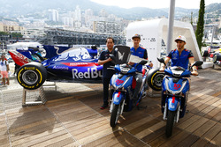 Toyoharu Tanabe, Director Técnico de F1, Honda, Brendon Hartley, Toro Rosso y Pierre Gasly, Toro Rosso