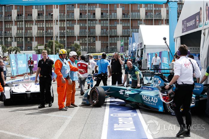Antonio Felix da Costa, Andretti Formula E Team, choca con Jose Maria Lopez, Dragon Racing