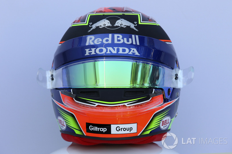 Le casque de Brendon Hartley, Scuderia Toro Rosso