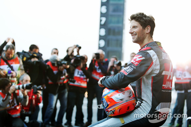 Romain Grosjean, Haas F1 Team VF-16 during the team's unveiling