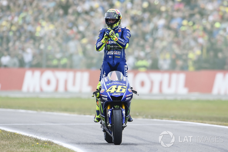 Race winner Valentino Rossi, Yamaha Factory Racing