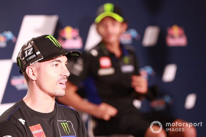 Maverick Viñales, Yamaha Factory Racing, en la conferencia de prensa