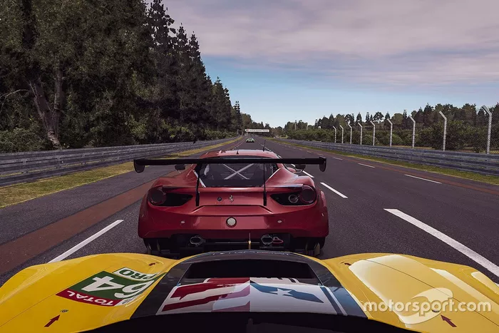 #64 Corvette Racing Corvette C7.R: Tommy Milner, Jan Magnussen, Dennis Lind, Alen Terzic, #52 Ferrari - AF Corse Ferrari 488 GTE: Charles Leclerc, Antonio Giovinazzi, Enzo Bonito, David Tonizza