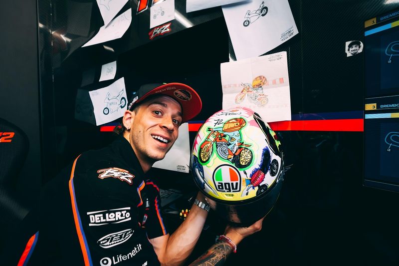 Marco Bezzecchi, Aprilia Racing Helmet