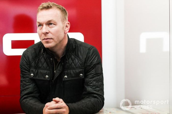 Il Campione olimpico Sir Chris Hoy nel box Audi