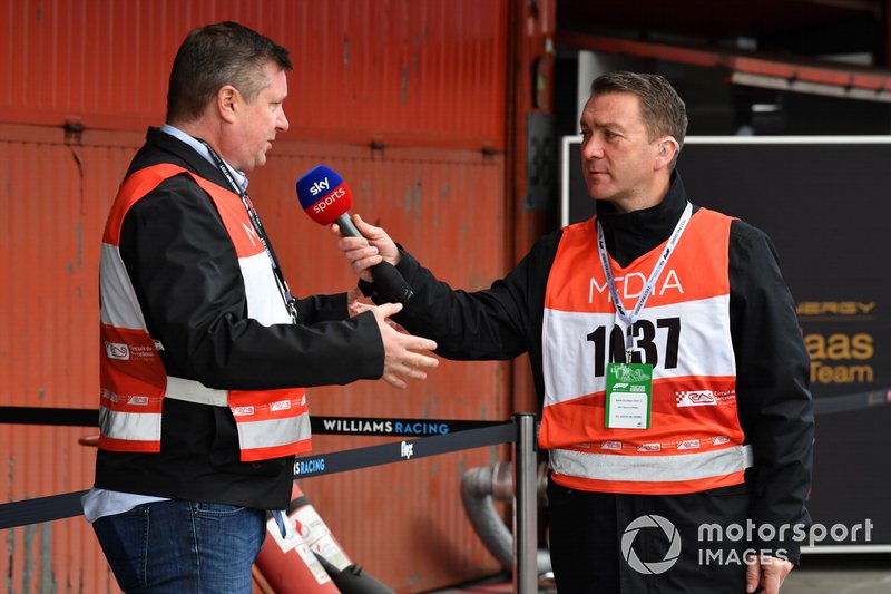 David Croft, Sky TV Commentator and Craig Slater, Sky TV Reporter
