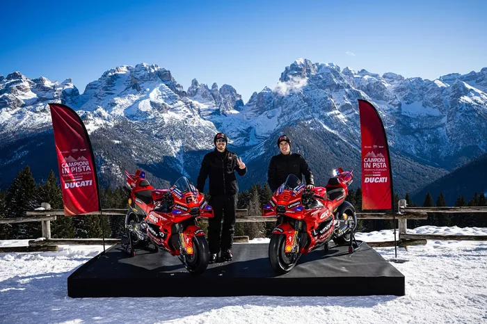 Champions On Track with Marc Marquez and Francesco Bagnaia, Ducati Team