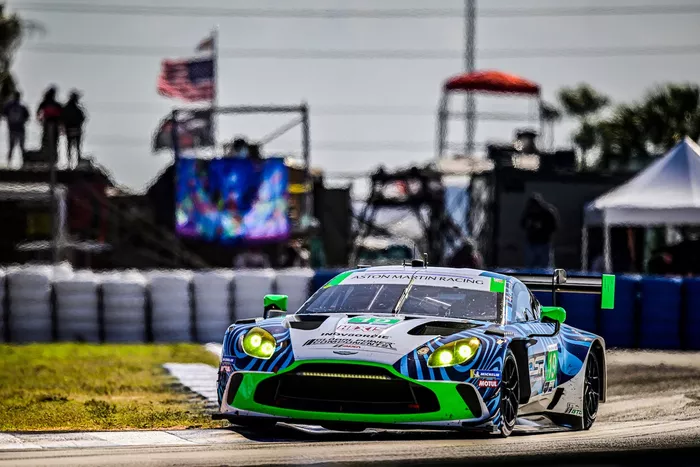 #19 van der Steur Racing Aston Martin Vantage GT3 Evo: Rory van der Steur, Valentin Hasse-Clot, Anthony McIntosh