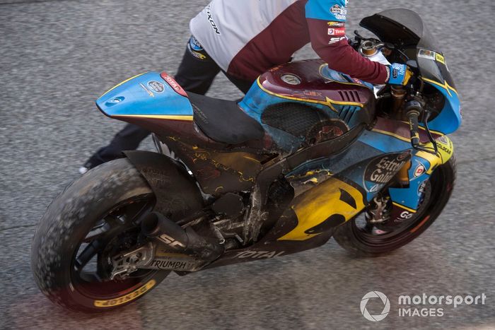 Augusto Fernandez, Marc VDS Racing, burnt out bike