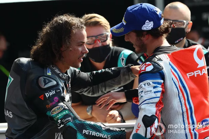 Ganador Franco Morbidelli, Petronas Yamaha SRT, Francesco Bagnaia, Pramac Racing