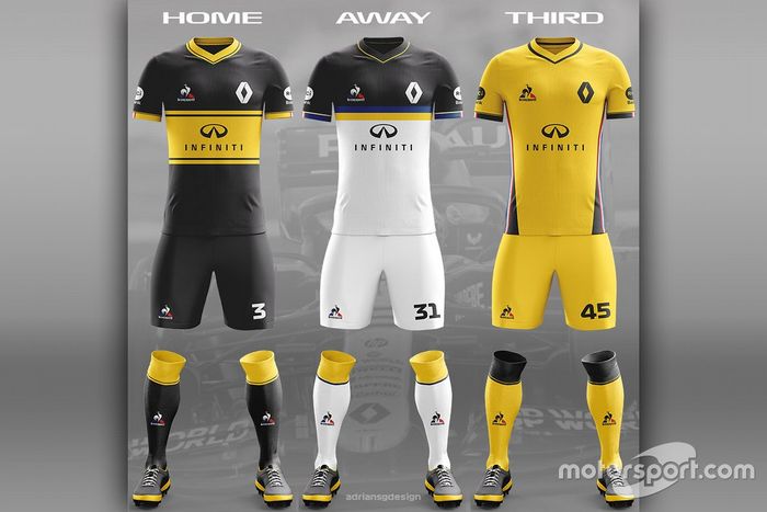 Renault F1 Team football kit