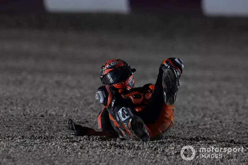 Caída de Danilo Petrucci, KTM Tech3 