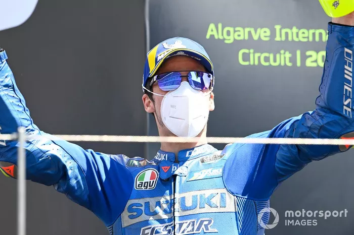 Podio: tercer lugar Joan Mir, Team Suzuki MotoGP