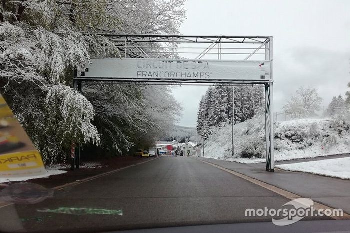 Nieve en Spa-Francorchamps