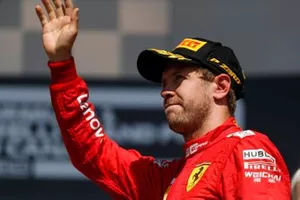 Sebastian Vettel, Ferrari op het podium
